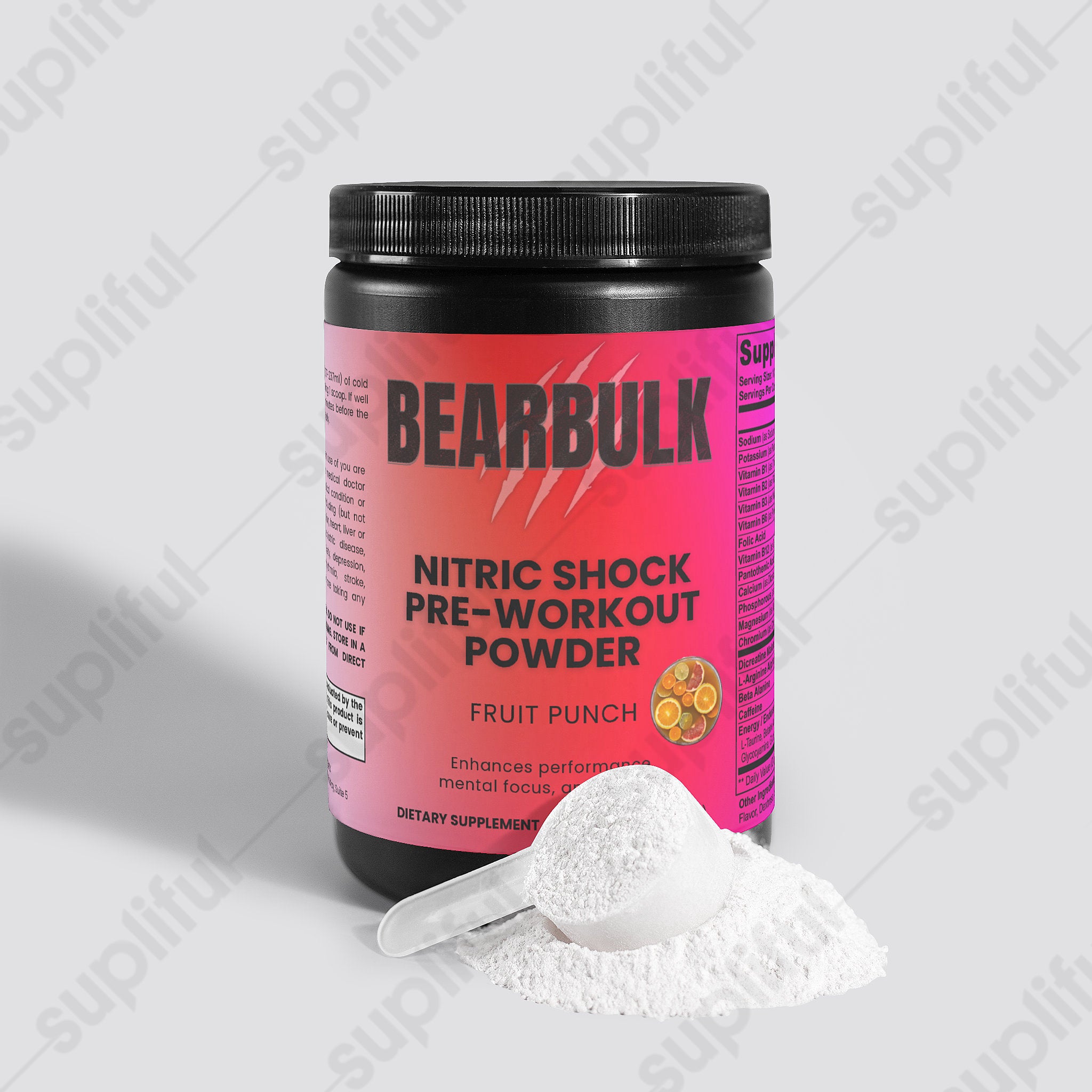 Nitric Shock Pre-Workout Powder (Fruit Punch)